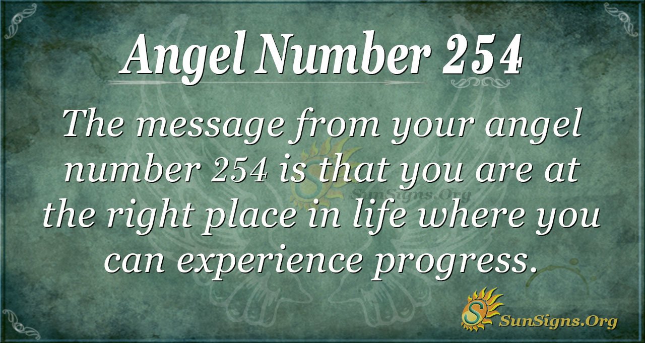 Numerology And Angel Number 254