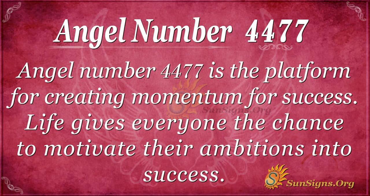 Numerology Of 4477 Angel Number