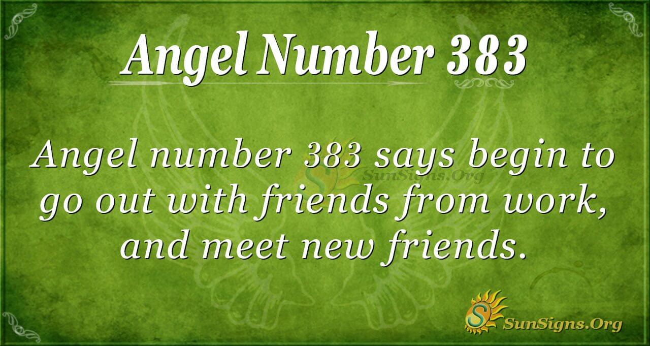 What Is Angel Number 383?