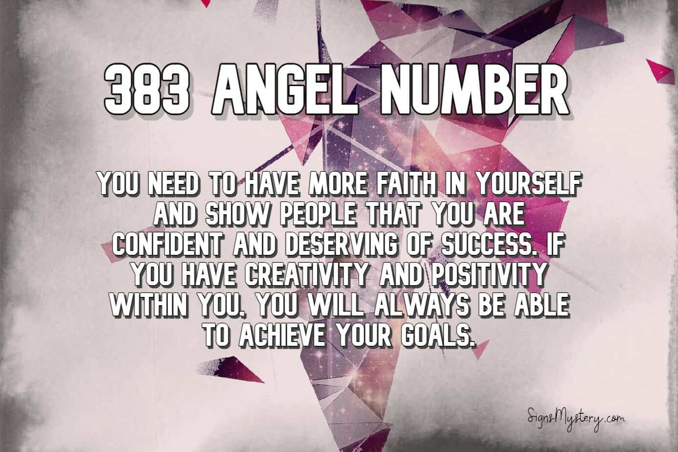 What Is The Meaning Of Angel Number 383?