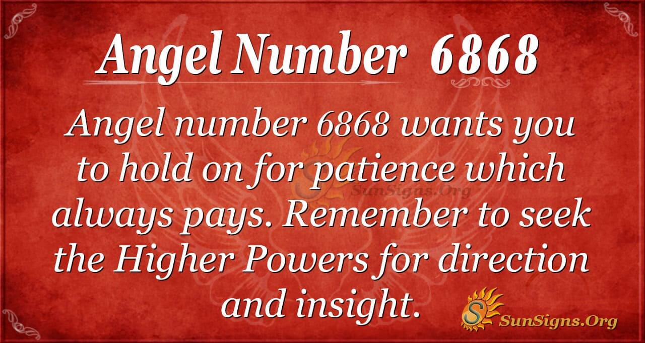 What Is The Meaning Of Angel Number 6868 In Dreams?