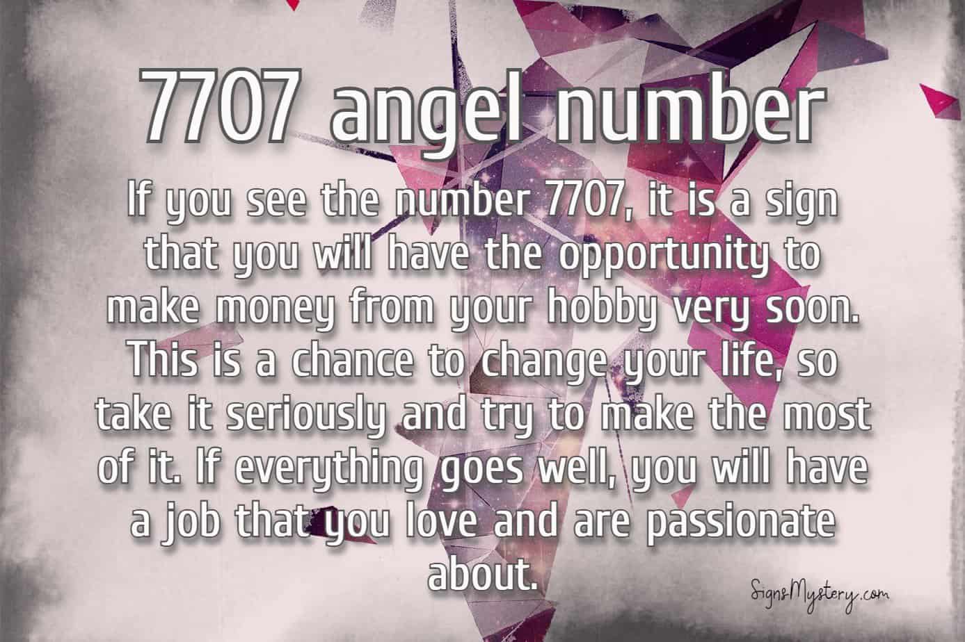 What Is The Meaning Of Angel Number 7707?