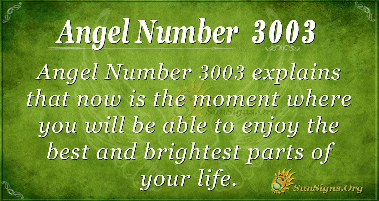 What Is The Meaning Of The Number 3003?